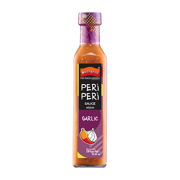 Shangrila Peri Peri Garlic Sauce Glass Bottle 12x285g