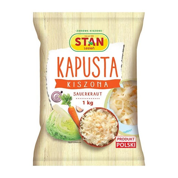 Stan Sauerkraut In Plastic Bag (Kapusta) 10x1Kg