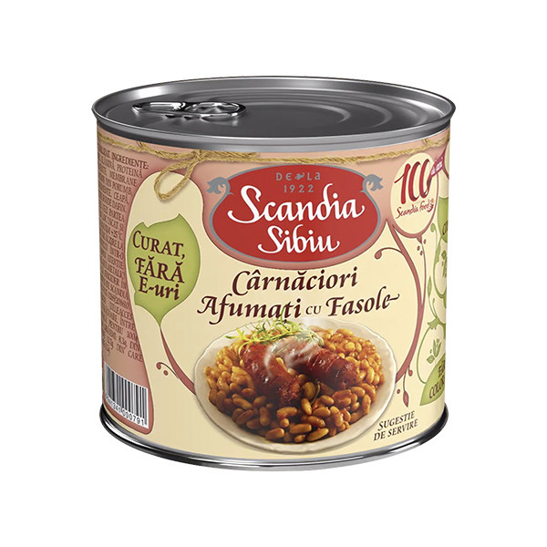 Scandia Sibiu Smoked Sausages with Beans 6x400g
