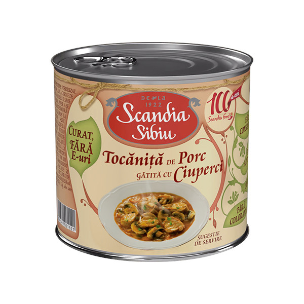 Scandia Sibiu Pork Stew with Mushroom 6x400g