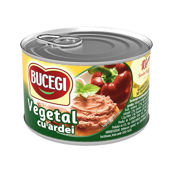 Bucegi Pate Vegetal Ardei (Paprika) 6x200g