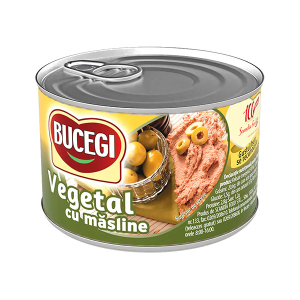 Bucegi Pate Vegetal Masline (Olives) 6x200g