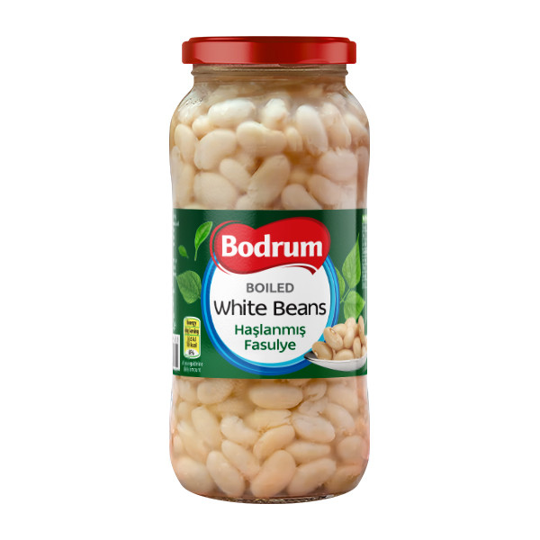 Bodrum Boiled White Beans (Jar) 12x540g