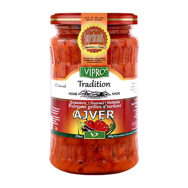 Vipro Home Made Hot Ajvar 12x370ml