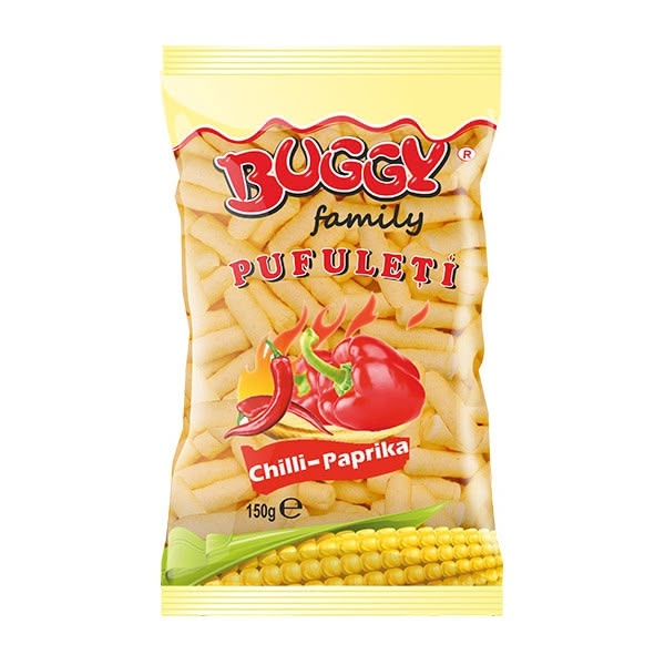 Buggy Family Corn Flips Chilli Paprika 10x150g