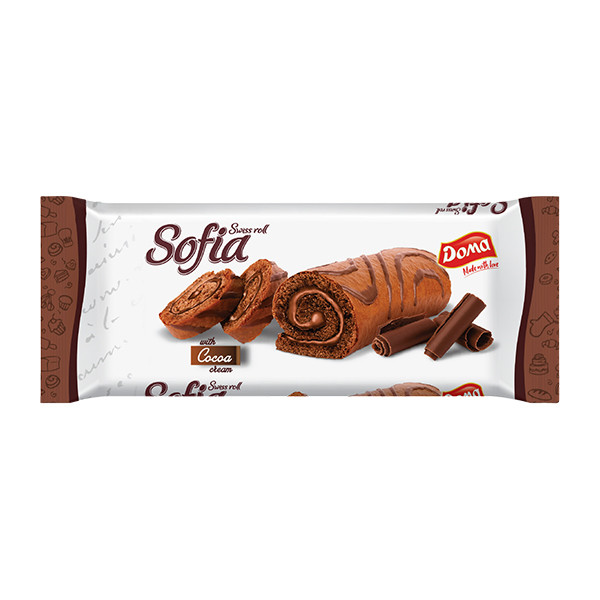 Doma Swiss Roll Sofia Cocoa 10x200g