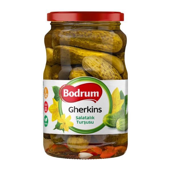 Bodrum 1700cc Gherkins Cucumber Pickles 6x1600g