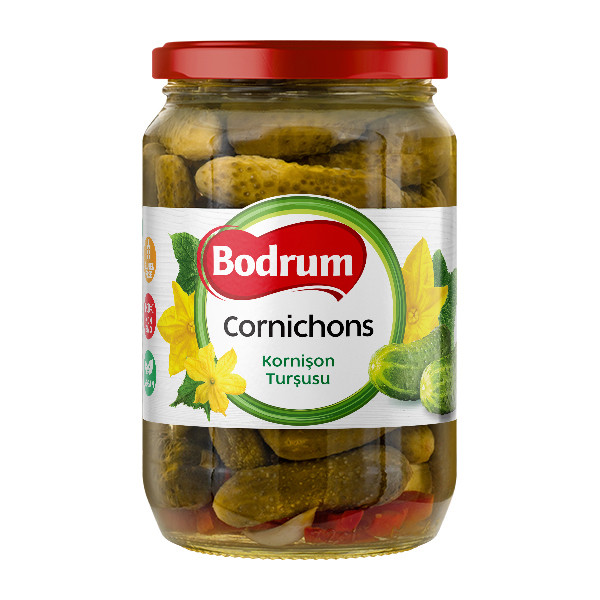 5Bodrum 720cc Cornichons Pickles 6x680g