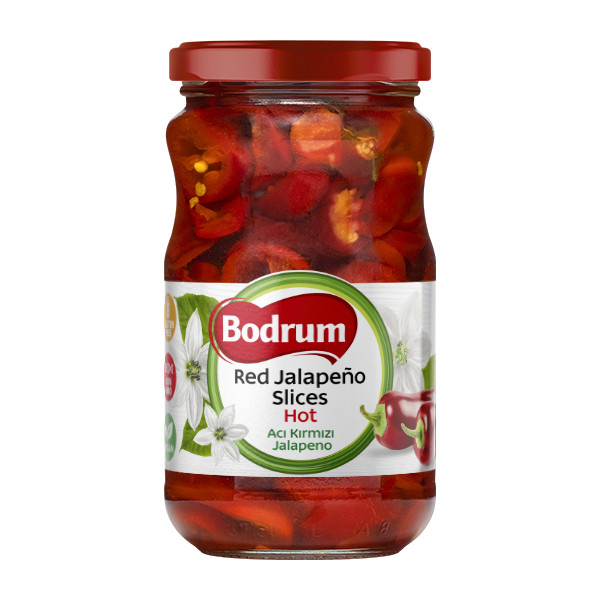 Bodrum 370cc Red Hot Jalapeno Peppers 6x330g