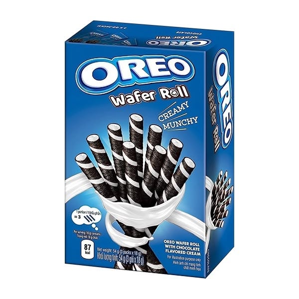 Oreo Wafer Rolls Vanilla 20x54g