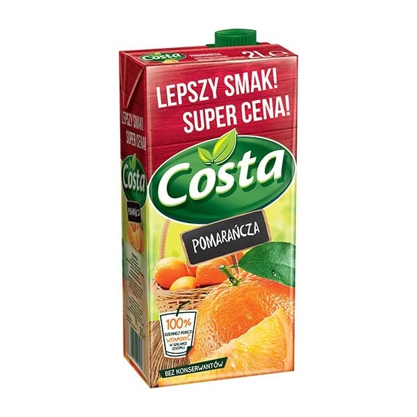 Costa Orange Drink 6x2L