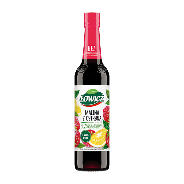 Lowicz Raspberry & Lemon Syrup 6x400ml