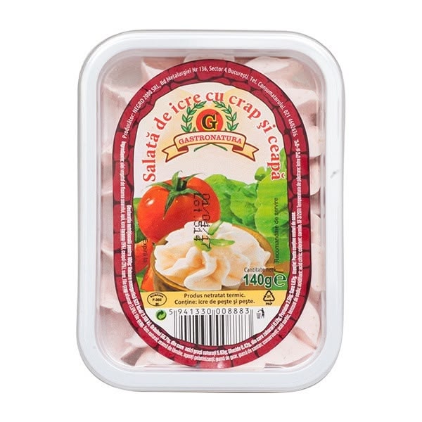 Negro 2000 Carp Roe Salad with Onion (Gastronatura) 12x140g