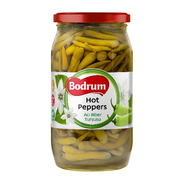 Bodrum 1000cc Pepper Pickled Hot 6x840g
