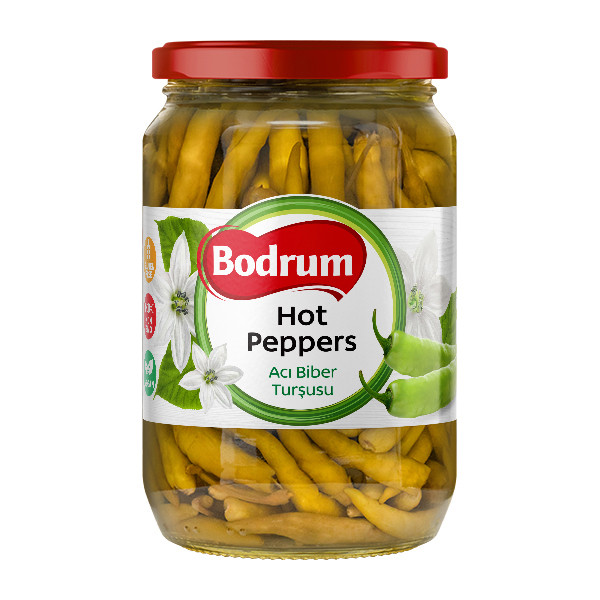 5Bodrum 720cc Pepper Pickled Hot 6x630g