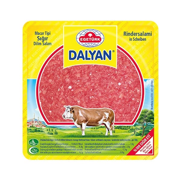 Egeturk Dalyan Sliced Hungarian Beef Salami 16x150g
