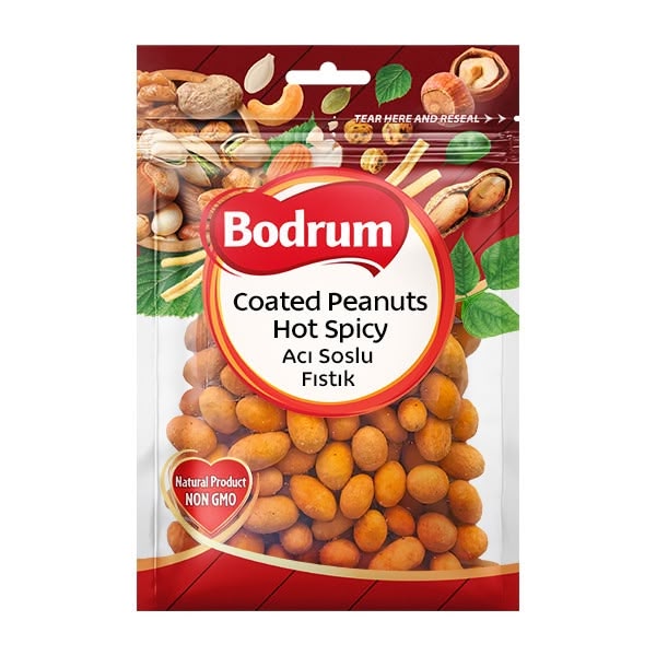 Bodrum Peanuts Coated Hot Spicy 6x150g