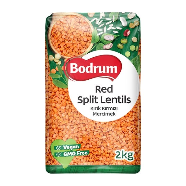 Bodrum Split Red Lentils  4x2kg