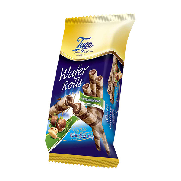 Tago Wafer Rolls with Nut Cream 12x150g