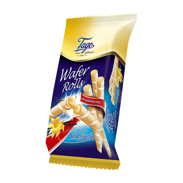 Tago Wafer Rolls with Vanilla Cream 12x150g