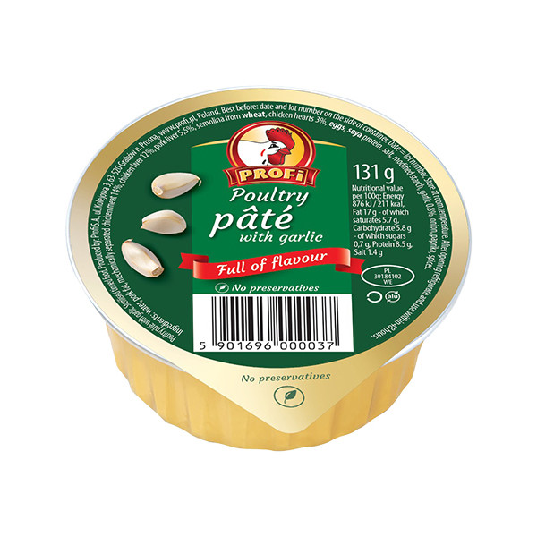 Profi Poultry Pate with Garlic 15x131g