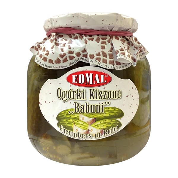 Edmal Ogorki Kiszone Babuni (Cucumbers in Brine) 6x680g