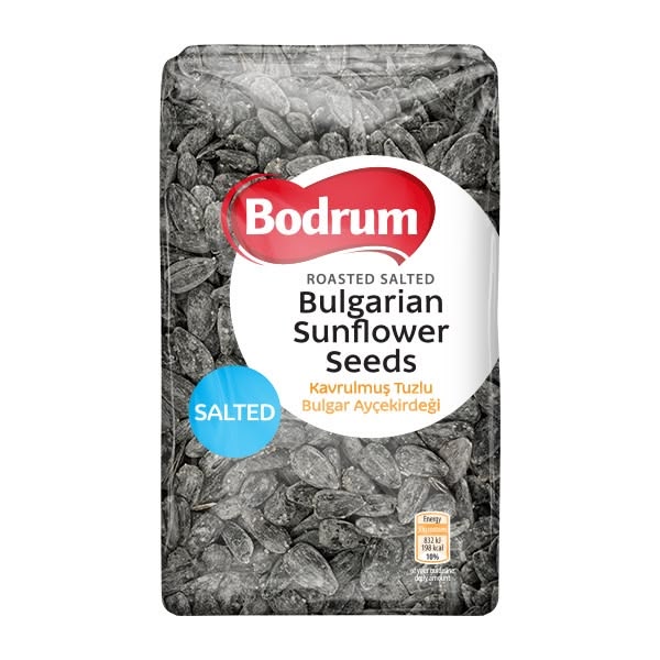 Bodrum Roasted & Salted Black Sunflower Seeds (Bulgarian) 6x400g