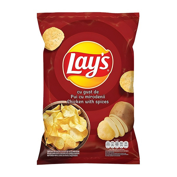 Crisps RO Lays Chicken and Spices 21x125g