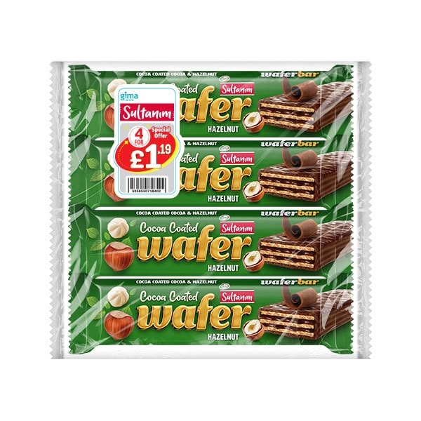 Sultanim Multipack Wafer - Hazelnut 22x(4x50g)