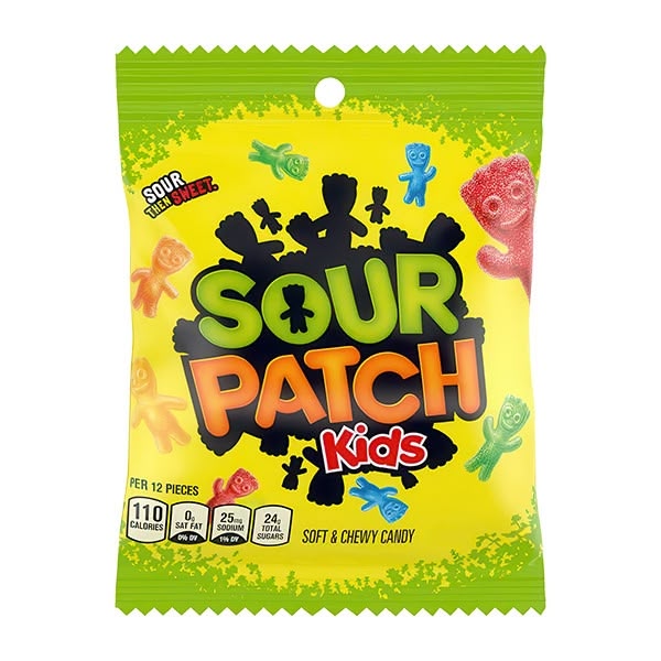 Sour Patch Peg Bags Original Sour 12x102g