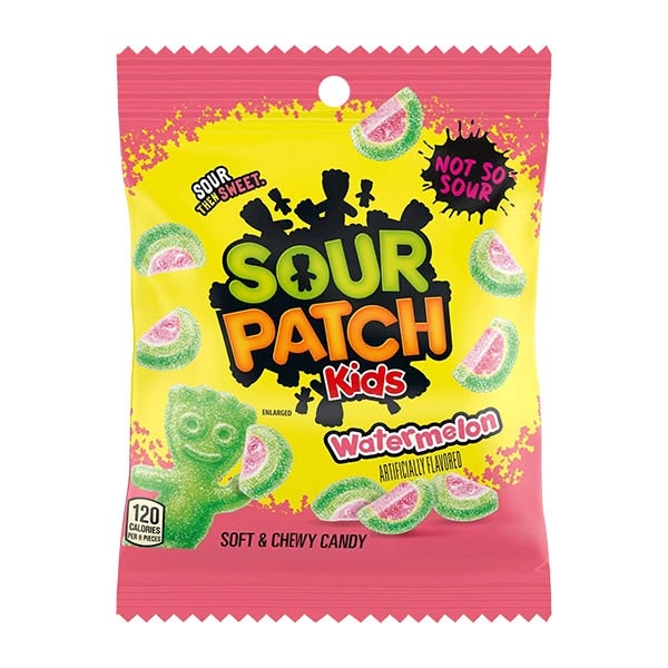 Sour Patch Peg Bags Watermelon 12x102g