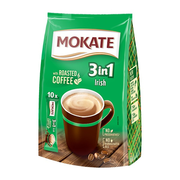 Mokate Coffee 3in1 Irish 10x10x18g