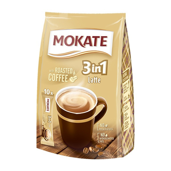 Mokate Coffee 3in1 Latte 10x10x15g