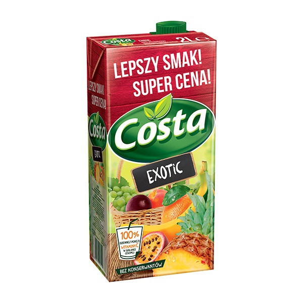 Costa Exotic Drink 6x2L