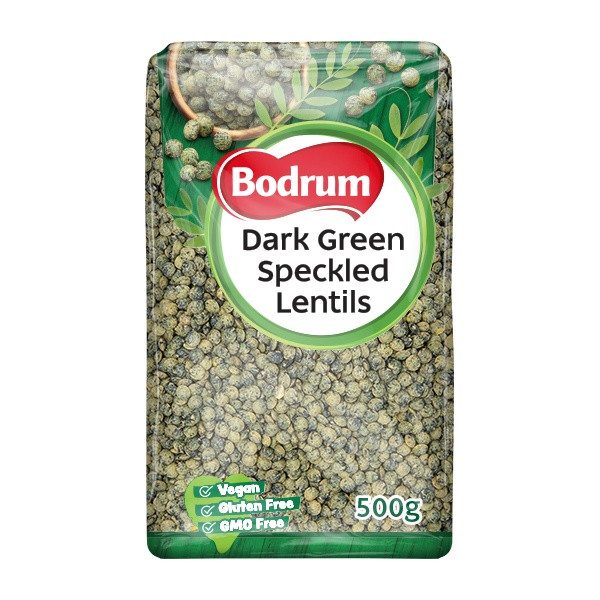 Bodrum Speckled Dark Green Lentils 6x500g