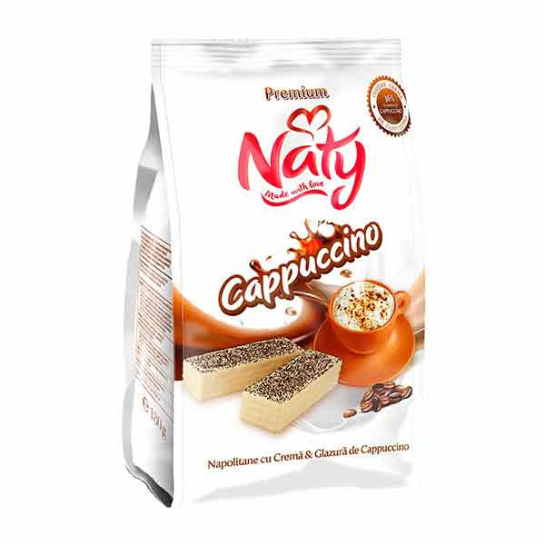 Naty Wafer with Cappuccino Glazing 9x140g