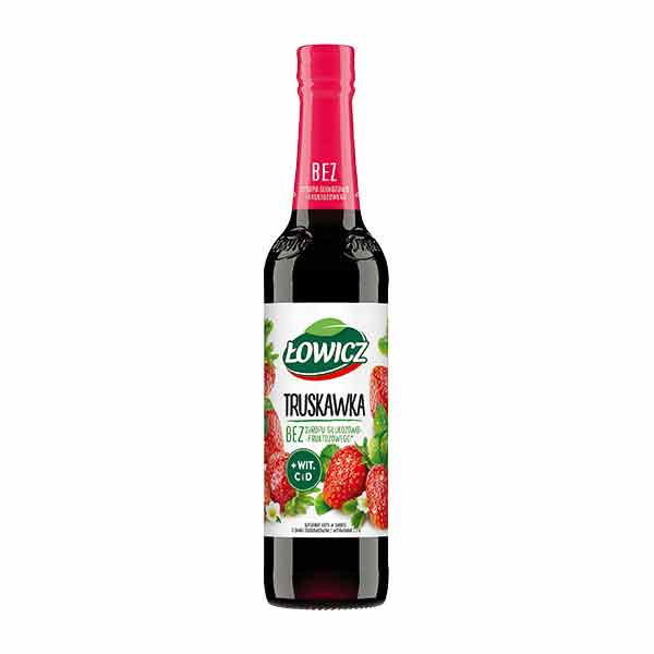Lowicz Strawberry Syrup (Truskawka) 6x400ml