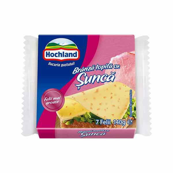 Hochland Cheese Slices with Ham 1x140g