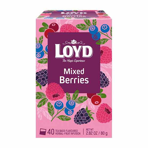 Mokate Loyd Tea Mixed Berries 8x80g