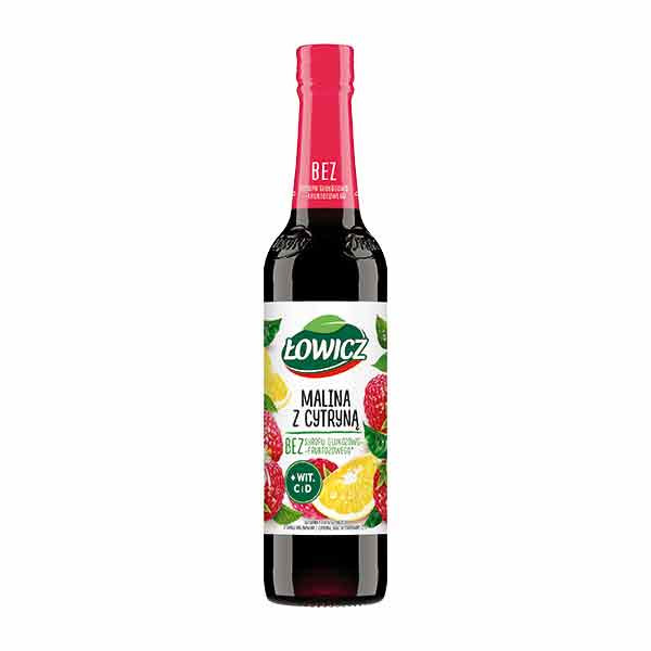 Lowicz Raspberry & Lemon Syrup 6x400ml