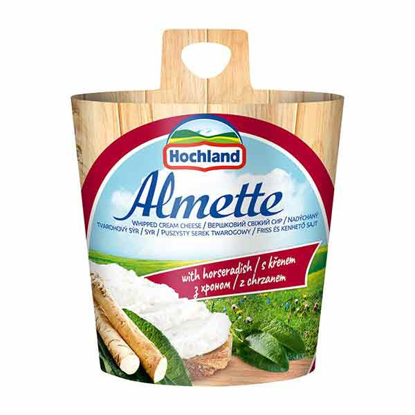 Hochland Almette Cream Cheese Horseradish 1x150g