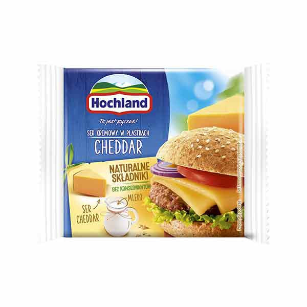 Hochland (20) Slices Cheese Cheddar 10x130g