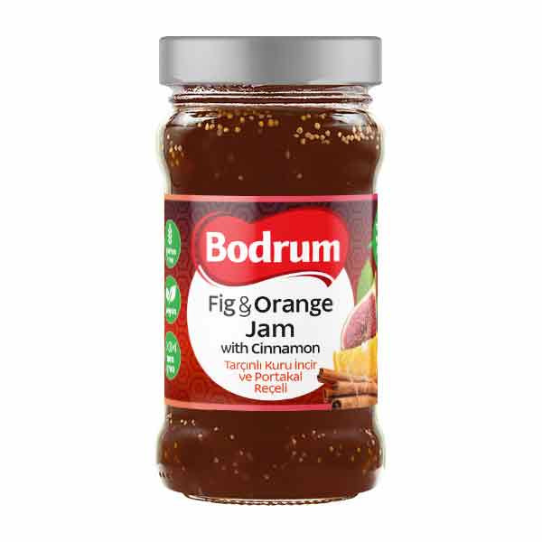 Bodrum Jam Dried Fig & Orange with Cinnamon 6x380g