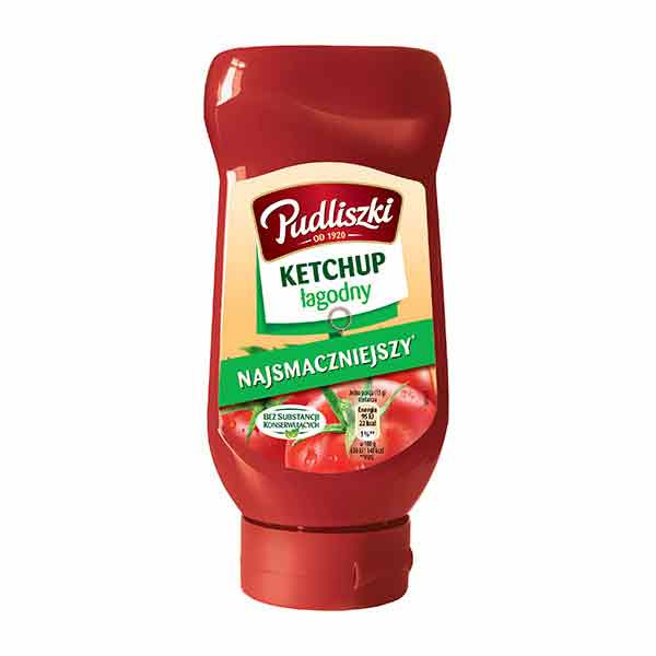 Pudliszki Mild Ketchup Lagodny 8x480g
