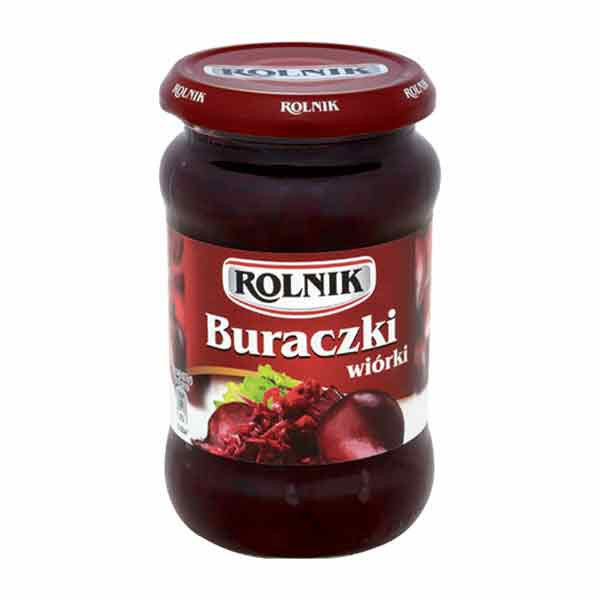 Rolnik Grated Beetroot (Buraczki Wiorki) 6x350g