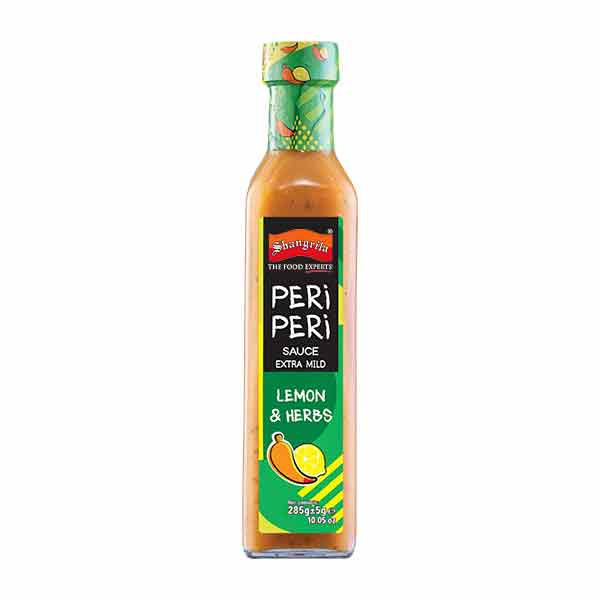 Shangrila Peri Peri Lemon & Herb Sauce Glass Bottle 12x285g