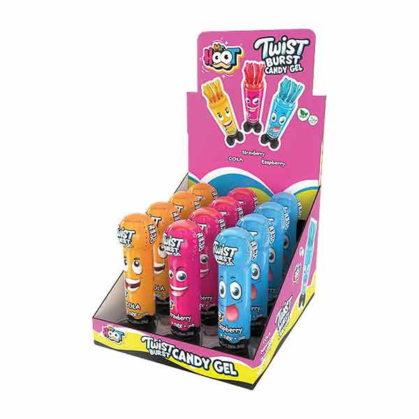 Mr.Hoot Twistburst Gel Candy 12x30g