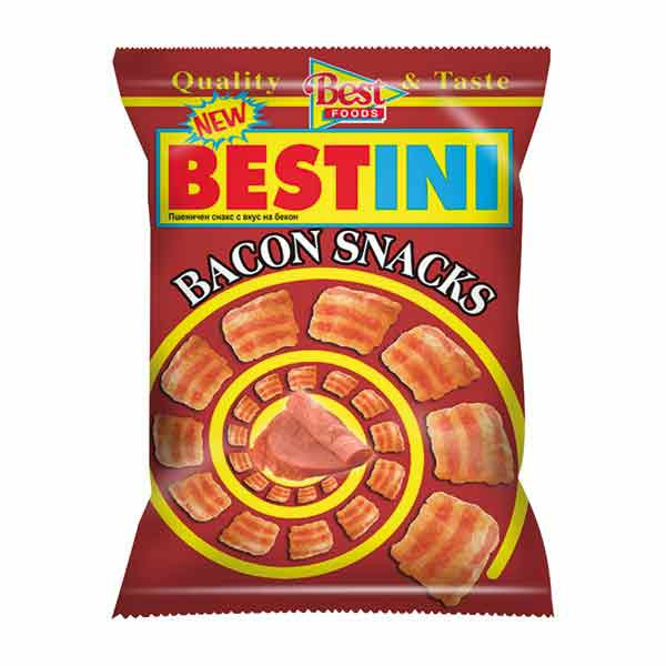 Crisps Lotto Bestini Bacon Snacks 24x80g