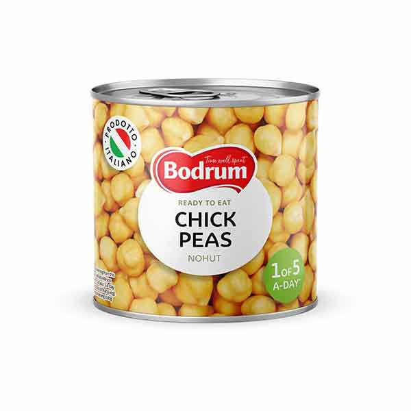Bodrum Boiled Chickpeas (Nohut) (EO) 12x800g
