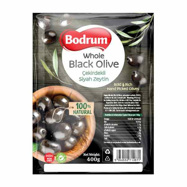 Bodrum Vacuum Black Olives Konfit 24x400g